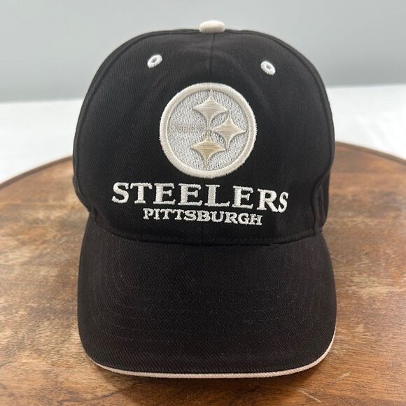 Pittsburgh Steelers Hat Cap Black Twins Enterprises NFL Football Small/Medium - Picture 1 of 10